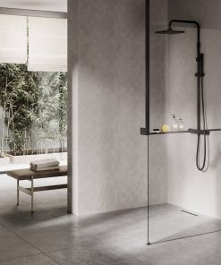 Ben Delphi Profiel met Planchet en Plafondsteun Rechts Mat Zwart