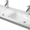 Duravit Me By Starck Dubbele Wastafel 130 cm Wit