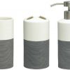 Sealskin Doppio wastafel accessoireset 3-in-1 grijs