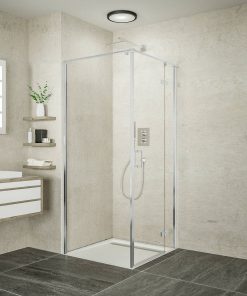 Ben Meteora douchecabine 120x100x200cm rechtsdraaiend chroom