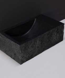 Forzalaqua Venetia Fontein met Gekapte Zijkanten  Rechts 40x22x10 cm Antraciet