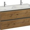 Saniselect Guarda badmeubelset dubbele wastafel 120x50