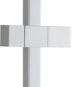 Ben Square Glijstang vierkant 69cm Chroom