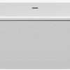 Saniselect Bad Back to Wall 180x80x60 cm Wit met Zwart Rand