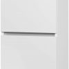 Ben Limara Hoge kast links 45x29x165 cm Glans Wit/Aluminium