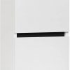 Ben Limara Hoge kast rechts 35x29x165 cm Glans Wit/Mat Zwart