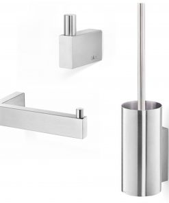 ZACK Linea toilet accessoireset 3-in-1 RVS