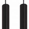 Looox Light Collection 2 badkamer hanglampen 25 en 40 cm mat zwart