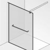 Saniselect modella Glaswand voor handdoekhouder en montageset 100x210 cm Helder Glas
