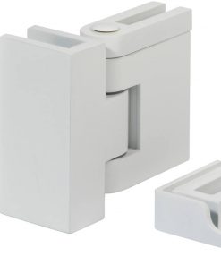 Saniselect modella montageset voor zijwand met klemscharnier en dichtingsstrip Mat Wit