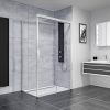 Ben IMotion douchecabine rechts schuivend 140x90x206 cm chroom/helder glas