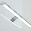 Line 45 Opbouwlamp Oval 50 cm Aluminium tbv. Spiegelkast