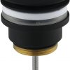 Saniselect Wastafelplug Altijd Open 5/4 inch. Mat Zwart