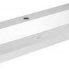 Ben Straight Wastafel 1 Kraangat 100x51 cm Wit