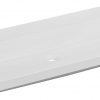 Ben Straight Wastafel zonder kraangat 120x51 cm Wit