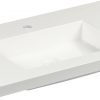 Ben Straight Wastafel 80x51 cm Wit