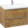 Saniselect Socan badmeubelset met 2 lades 80cm wild eiken