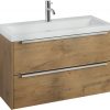 Saniselect Socan Slimline badmeubelset square 80x40x50 cm wild eiken