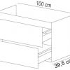 Saniselect Socan Onderkast 100x39