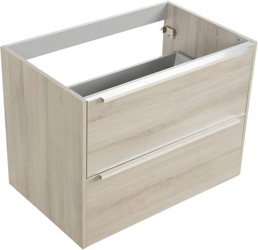 Saniselect Socan Onderkast 80cm 2 lades Litho Grijs