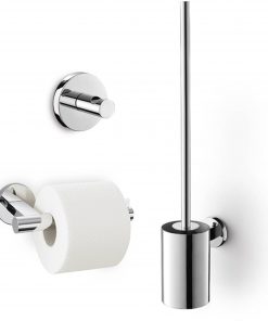 ZACK Scala toilet accessoireset 3-in-1 RVS glans