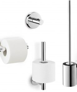 ZACK Scala toilet accessoireset 4-in-1 RVS glans