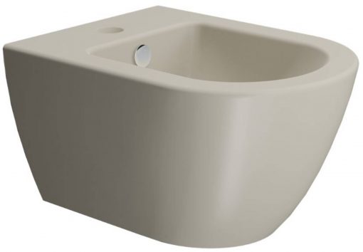 Ben Segno Wandbidet Compact Verdekte Ophang 36x50x28 cm Mat Beige