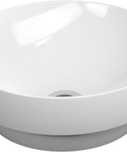 Ben Segno keramische (half)opbouwwastafelØ 40 cm Mat Wit Xtra Glaze