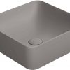 Ben Stilo Wastafel Keramiek Xtra Glaze 38x38x14 cm Beton Grijs