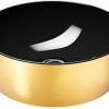 Ben Stilo Wastafel Keramiek Xtra glazeØ 40x14 cm Goud/Glans Zwart