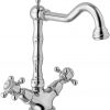 Van Heck Traditional de Luxe Wastafelmengkraan met waste Chroom