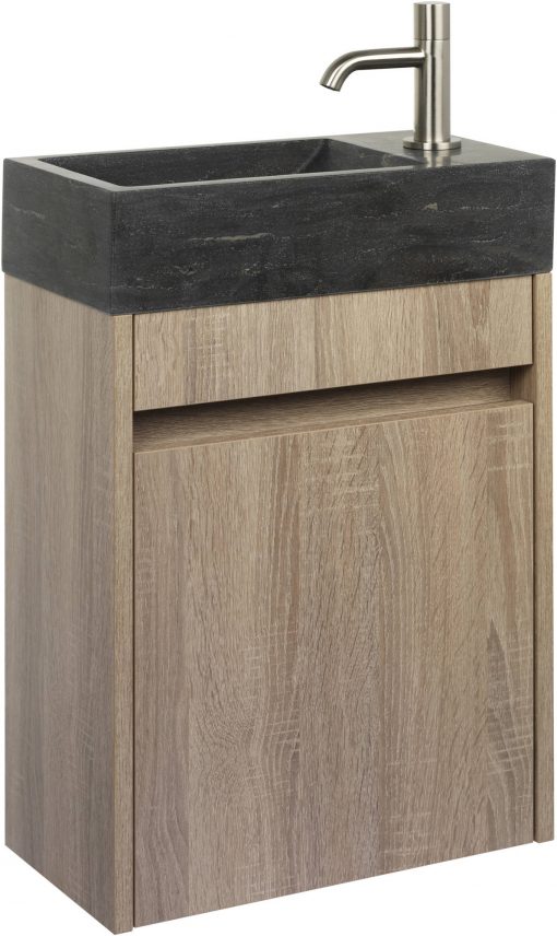 Ben Venetia fonteinmeubelset 40x22x60cm Rechts Eiken/RVS