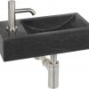 Ben Venetia fonteinset Links Hardsteen/RVS