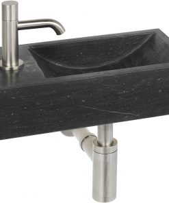 Ben Venetia fonteinset Links Hardsteen/RVS