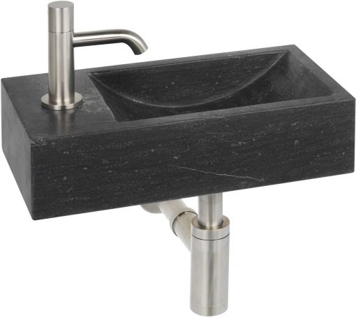 Ben Venetia fonteinset Links Hardsteen/RVS