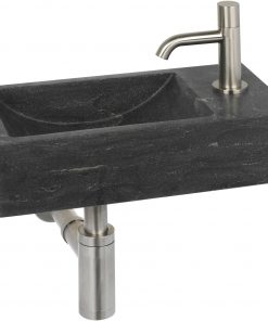 Ben Venetia fonteinset Rechts Hardsteen/RVS