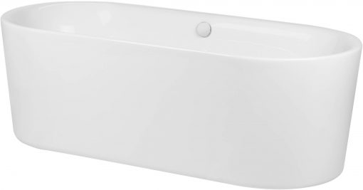 Ben Vico Bad Vrijstaand met Badafvoer en overloopcombinatie 180x80 cm Mat Wit / Mat Wit