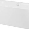 Ben Vico Bad Vrijstaand met Badafvoer en overloopcombinatie 180x80 cm Glans Wit / Glans Wit