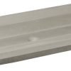 Ben Concrete Wastafel enkel 120x51cm zonder kraangat Beton