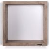 Looox Wooden Collection wand box met achterplaat wit eiken/mat wit