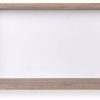 Looox Wooden Collection wand box met achterplaat wit eiken/mat wit