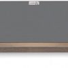Looox Wooden Collection bath shelf met houder antraciet eiken/antraciet