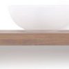 Looox Wooden Base Shelf Solo Eiken 160 cm Old Grey/Mat Zwart