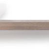 Looox Wooden Base Shelf Solo 120 cm Houder Rechts Old Grey/RVS