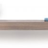 Looox Wooden Base Shelf Solo Eiken 140 cm Old Grey/Mat Zwart