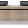 Looox Wood Wooden Drawer Box 100x46x45 cm Old Grey