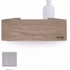 Looox Wooden Collection shelf box met bodemplaat rvs geborsteld eiken/geborsteld rvs