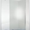Saniselect Xiloma Inloopdouche  90x210 cm Aluminium Gepolijst
