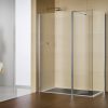 Sealskin Duka Multi-W zijwand 100(B)x200(H) cm (voor comb. met inloop) mat zilver gesatineerd glas
